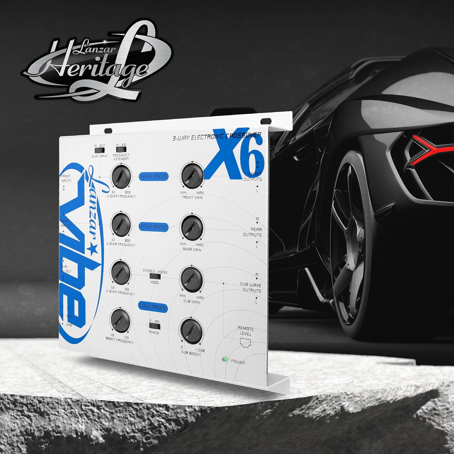 Vibe Upgraded 3-Way Electronic Audio Crossover Network with Hi-Pass and Low-Pass