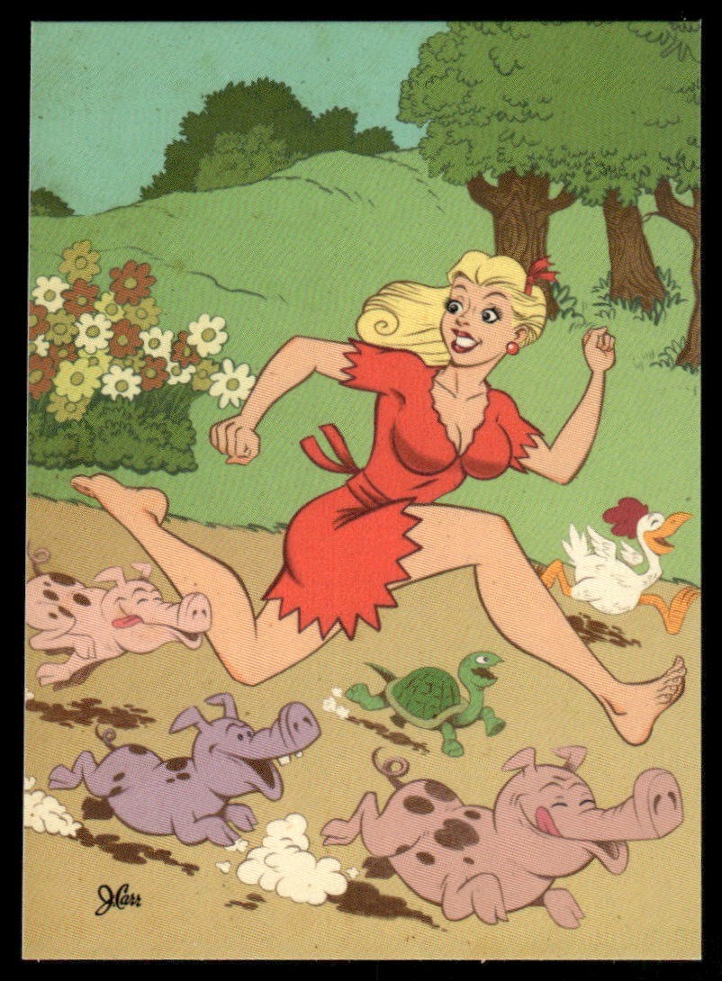 Vixens of the Golden Age 2026 Woman Runs with Pigs Promo Card #26 (NM)