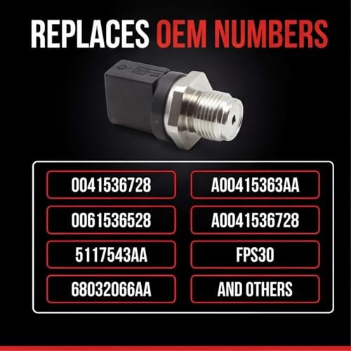 Fuel Injection Pressure Sensor FPS30 Compatible with Mercedes-Benz E320 GL320