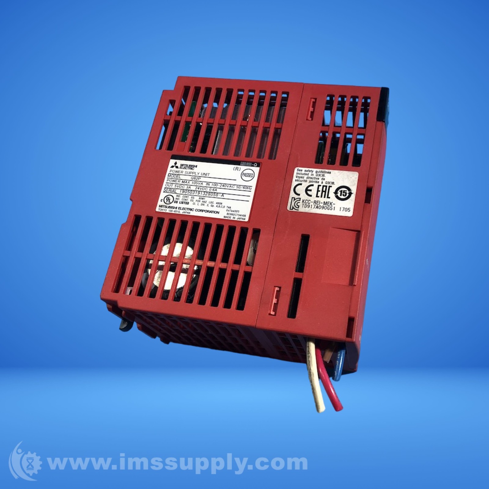 Mitsubishi Electric Q62P Power Supply Unit, Power Max 105VA USIP