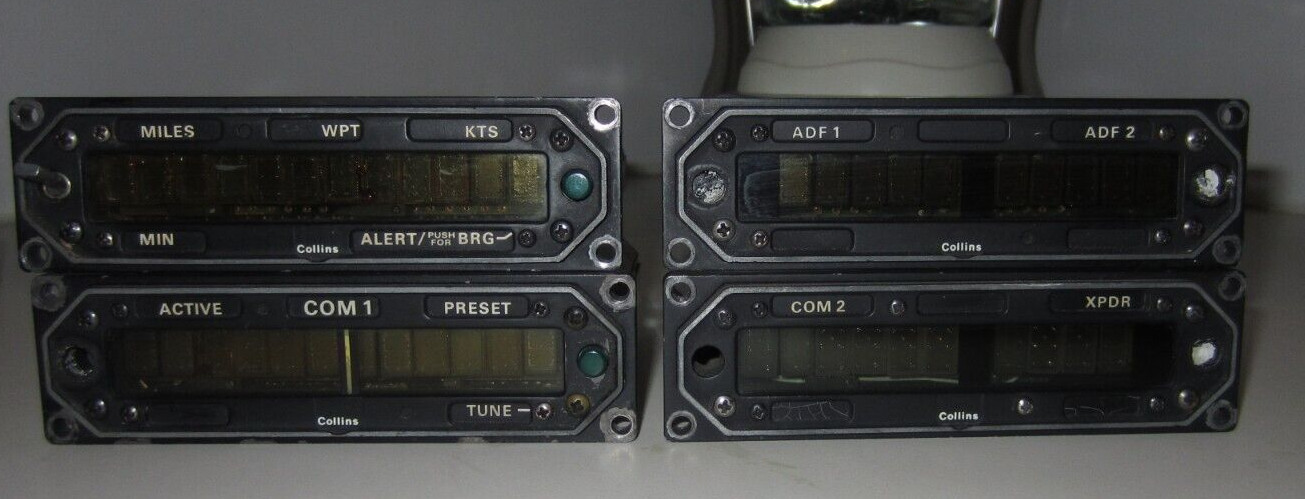 AVIONICS LOT 1 STACK OF 4 COLLINS VARIOUS REMOTE READOUT UNITS USED AR COND