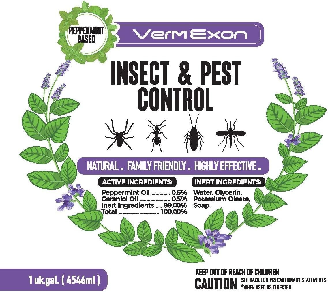 Peppermint Oil Pest Control Spray 128oz Natural Bug Killer for Insects & Rodents