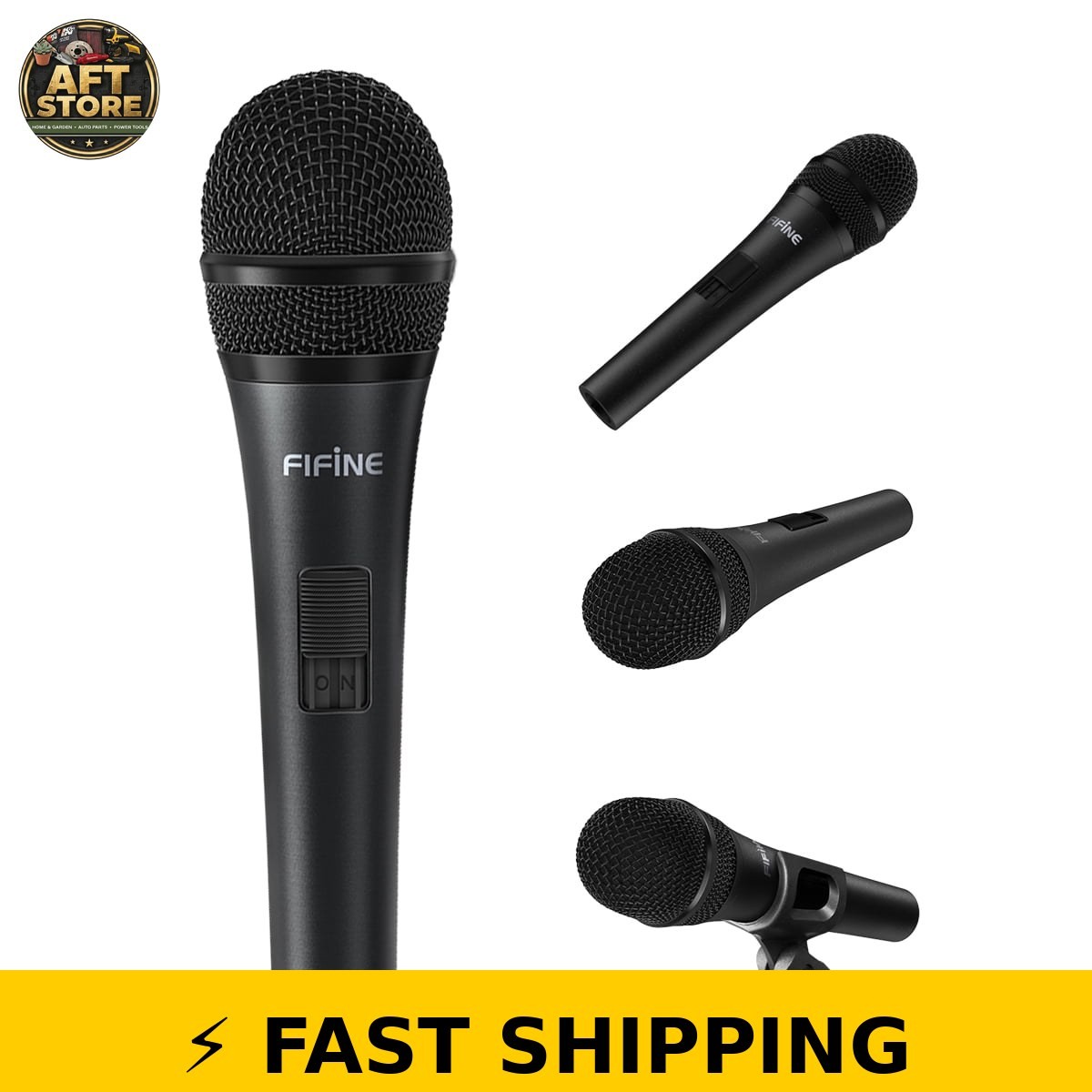 FIFINE K6 Wired Karaoke Microphone with 14.8ft Cable