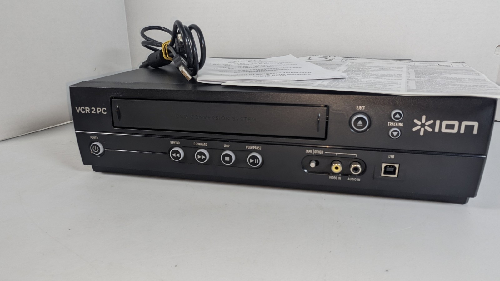 ION VCR 2 PC USB VHS Video to Computer Conversion System Digital Transfer Tested
