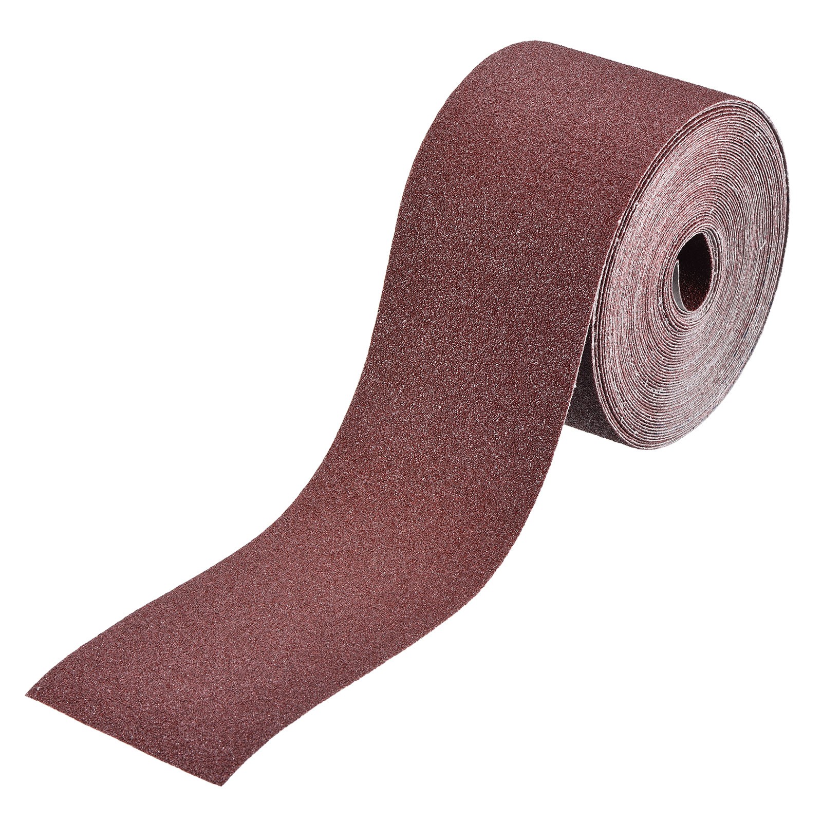 80 Grit Sandpaper Roll, 3 Inch x 35 Feet Emery Cloth, Red