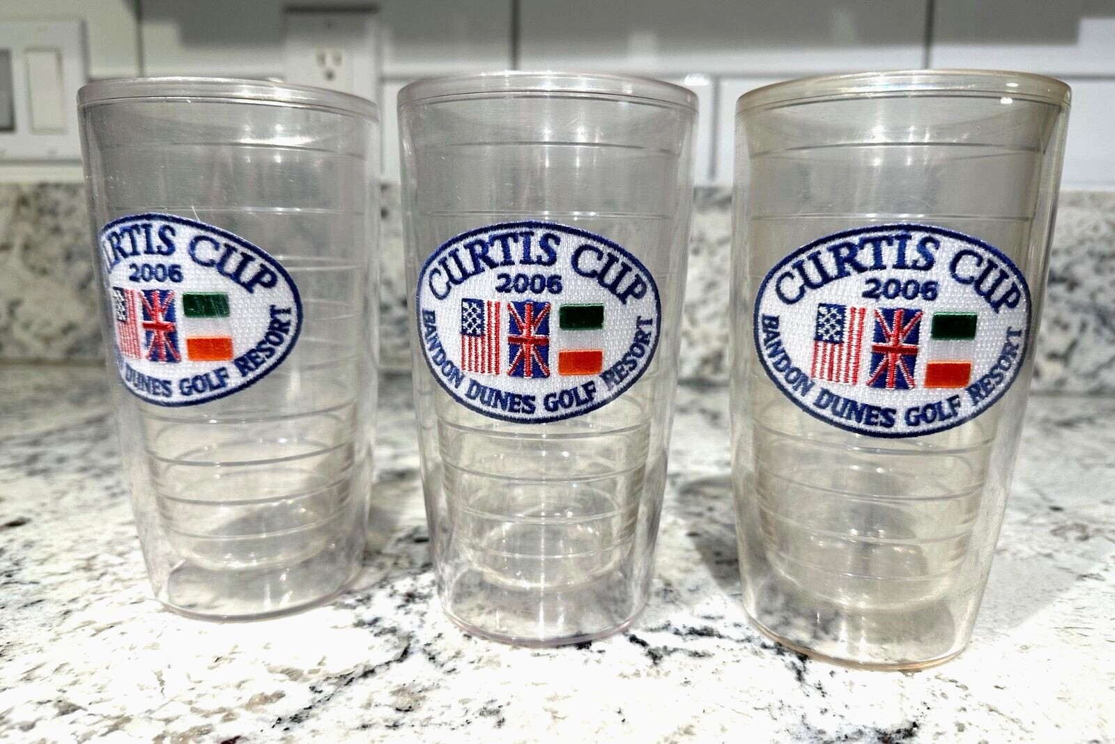 BANDON DUNES GOLF RESORT 2006 Curtis Cup 6" TERVIS TUMBLER Lot of 3 Made in USA