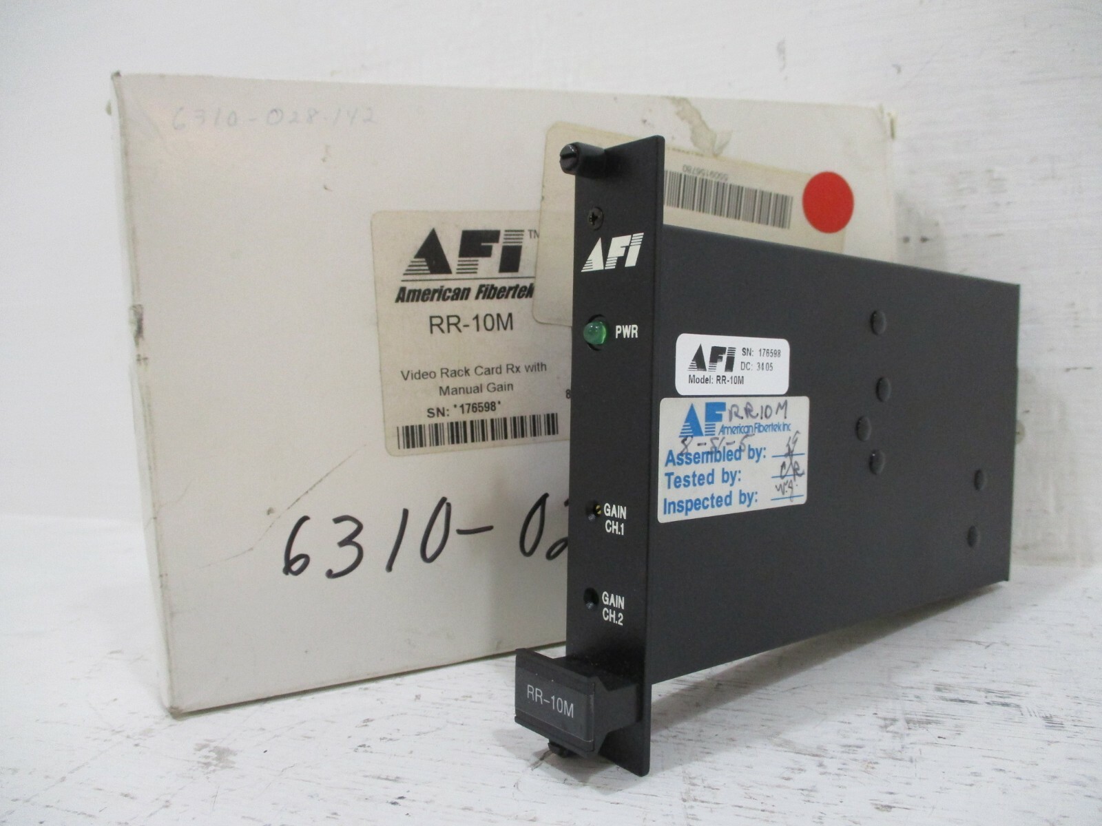 NEW AFI American Fibertek RR-10M Video Receiver Card Module Rack Mounted A NIB