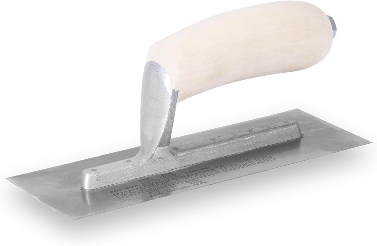 Mini Trowel, 8 X 3 Inch High Carbon Steel Blade, Wooden Handle, Made in the USA