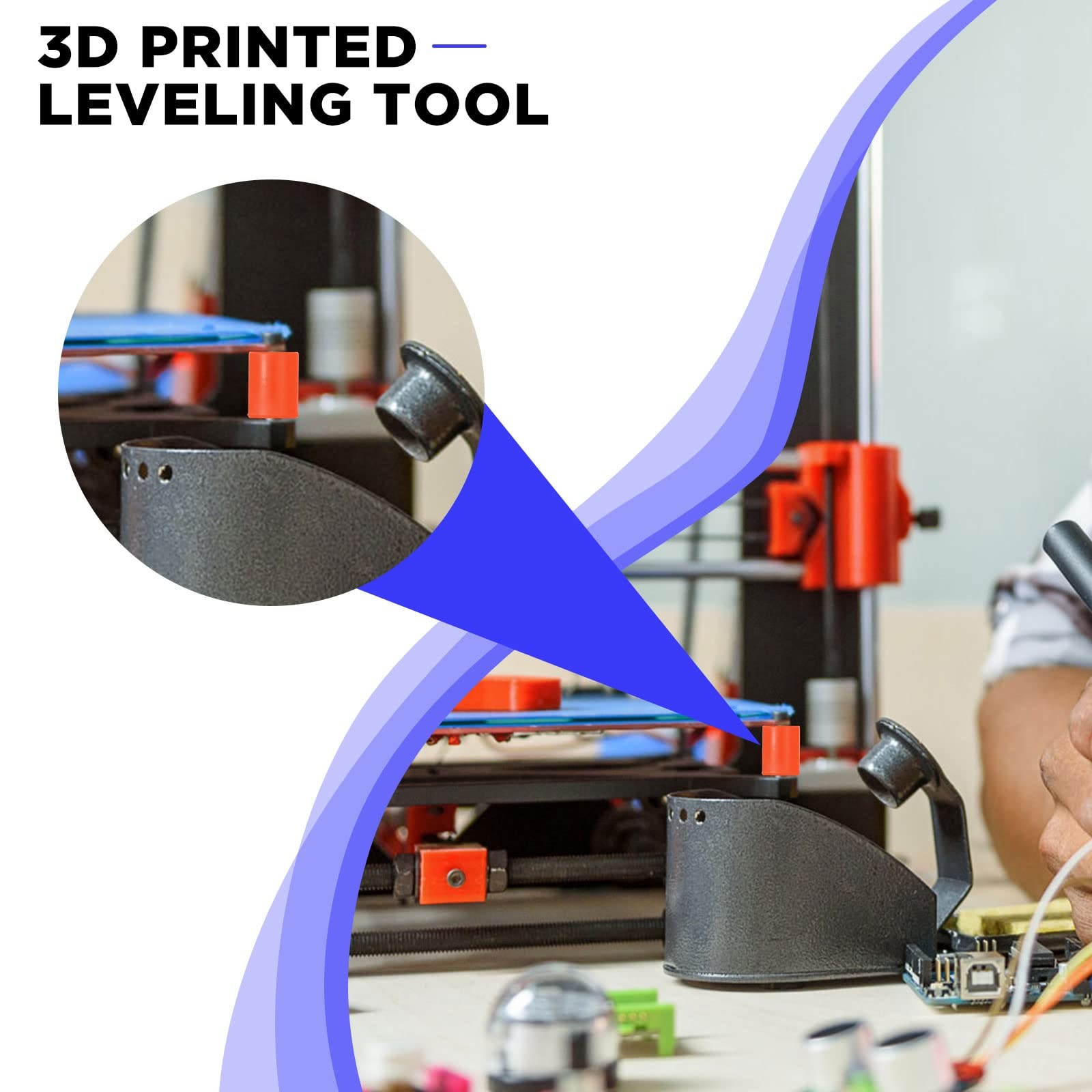Tondiamo 12 Pcs 3D Printer Heatbed Parts Silicone Leveling Solid Bed Mount...