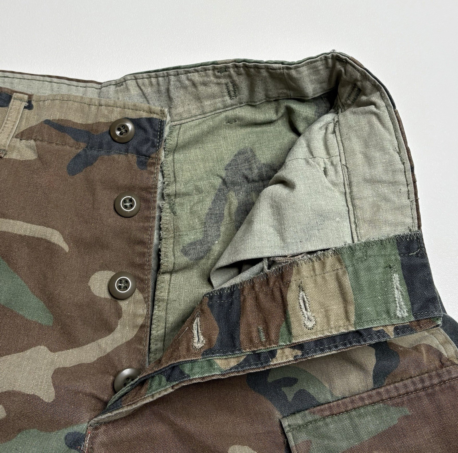 Woodland Camouflage Pattern Combat Trousers Size Small Long