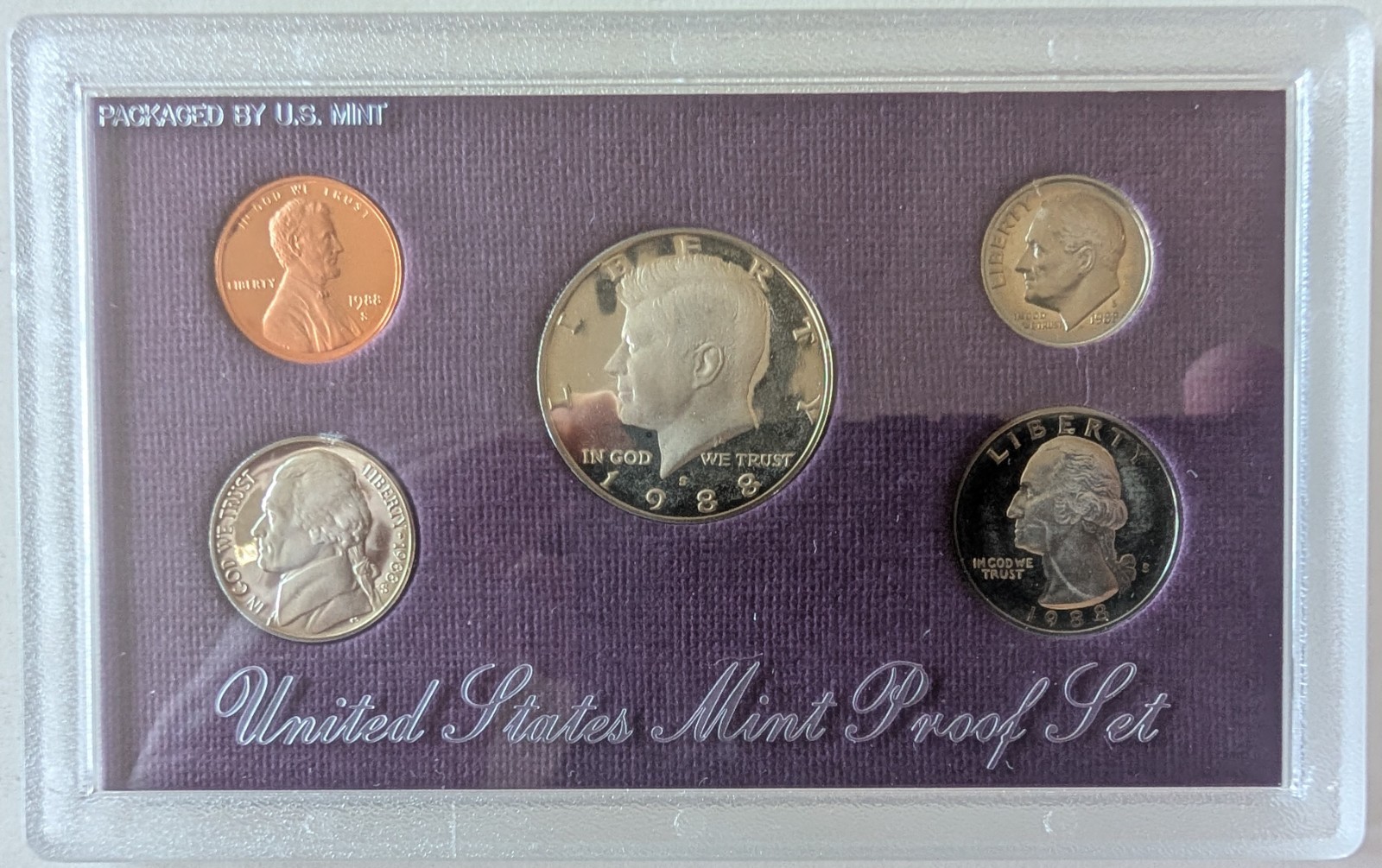 1988 Clad Proof Set U.S. Mint Original Government Packaging OGP