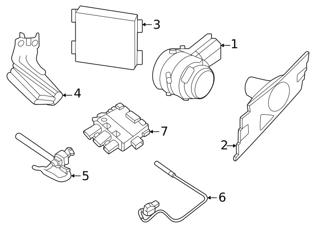 Genuine Nissan Blind Spot Radar 284N0-5MT0B