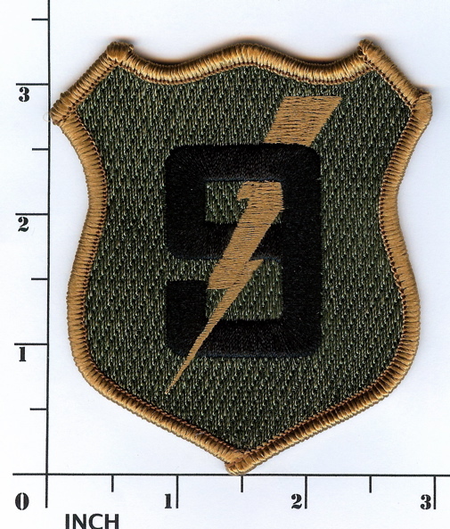 USMC 9th Marine Regiment subdued OD PATCH Striking Ninth Marines ! IRAQ 9th Regt
