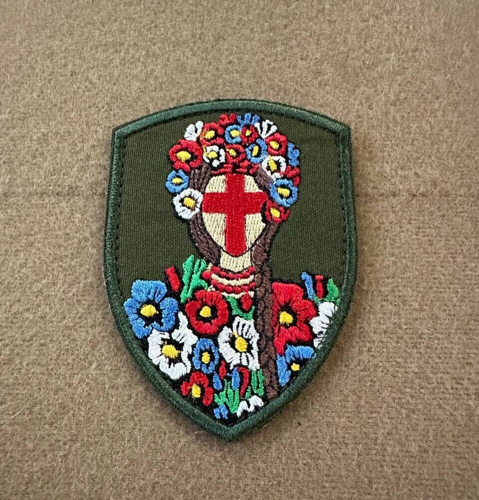 Ukranian Morale Patch Ukranian Doll Motanka Tactical Badge Hook Textile