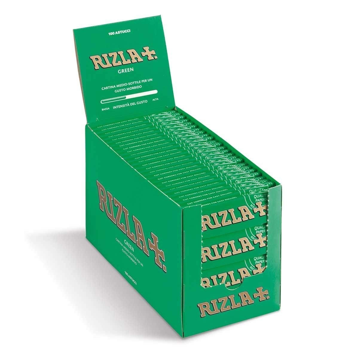 Green Cigarette Rolling Papers 100 Booklets