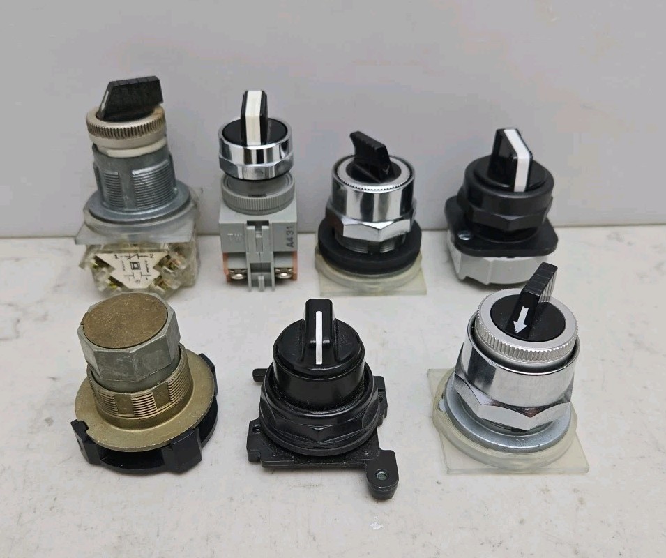 Mixed Lot of 7 Various Selector Switches Various Types See Pictures For Details