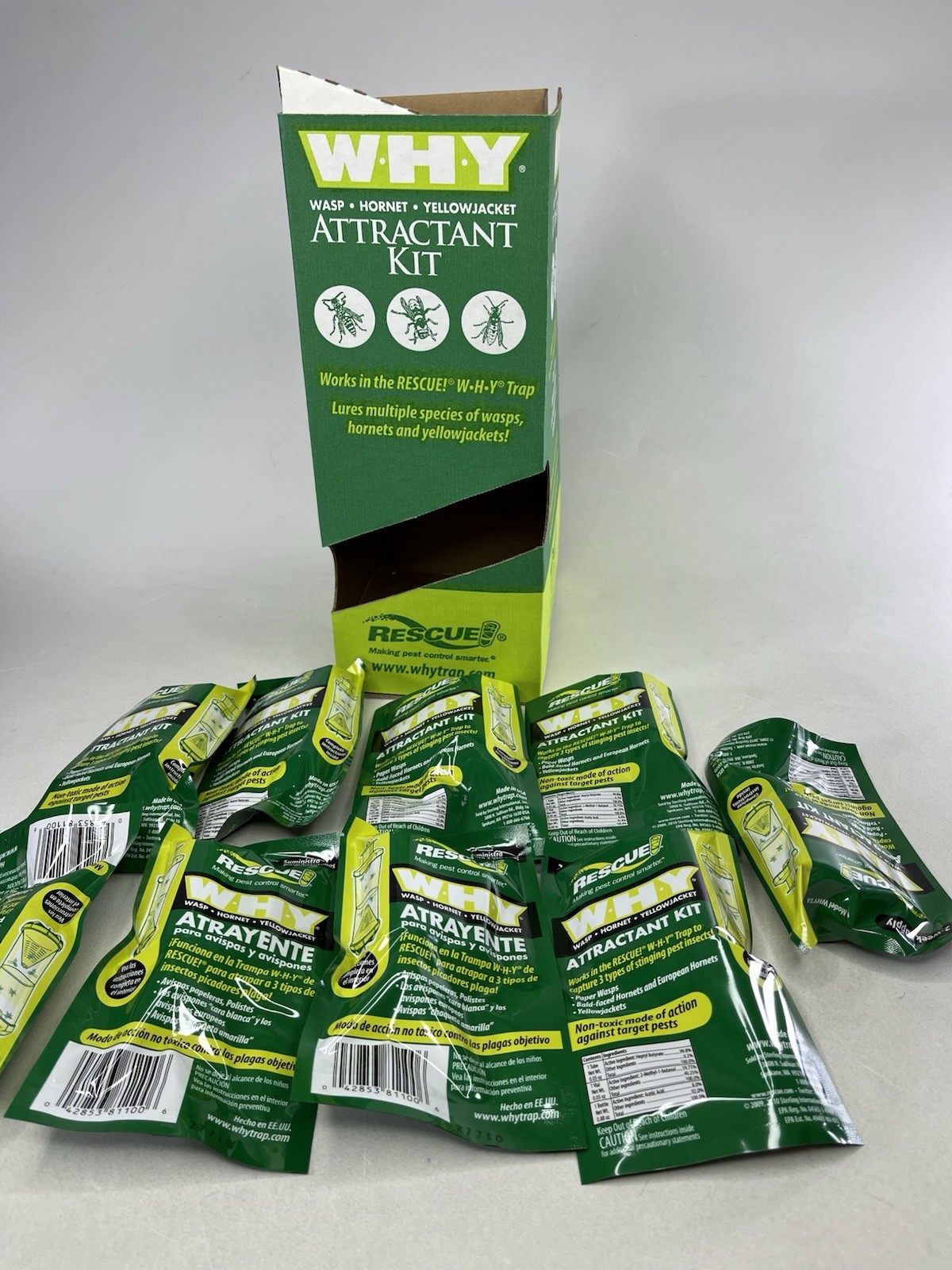 Rescue W.H.Y Wasp,Hornet & Yellowjacket Attractant Kit #WHYTA-DB16 Lot Of 9