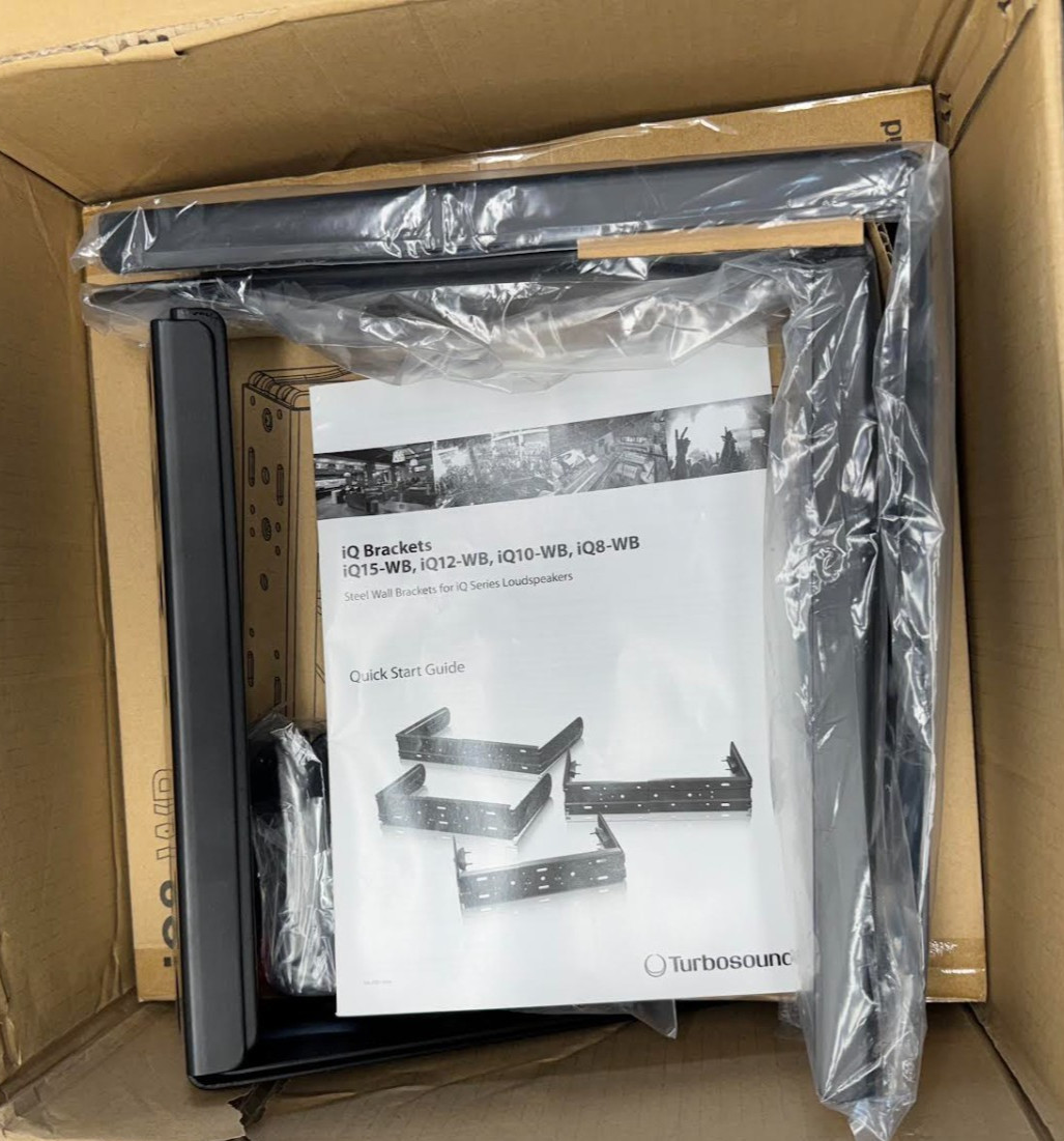 Turbosound IQ8-WB Steel Wall Bracket for iQ8 Loudspeakers set of 2