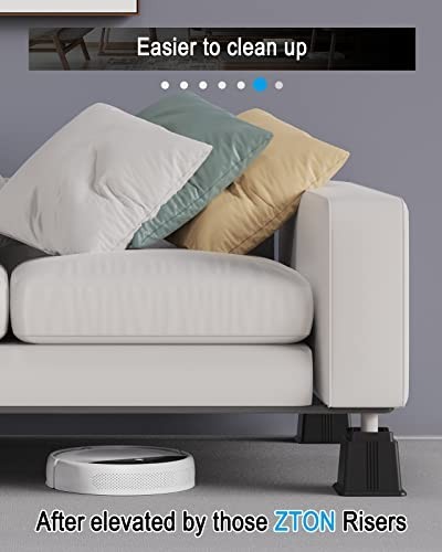 Adjustable Bed Furniture Risers - Heavy Duty Elevation 3", 5", 8" - Supports 250