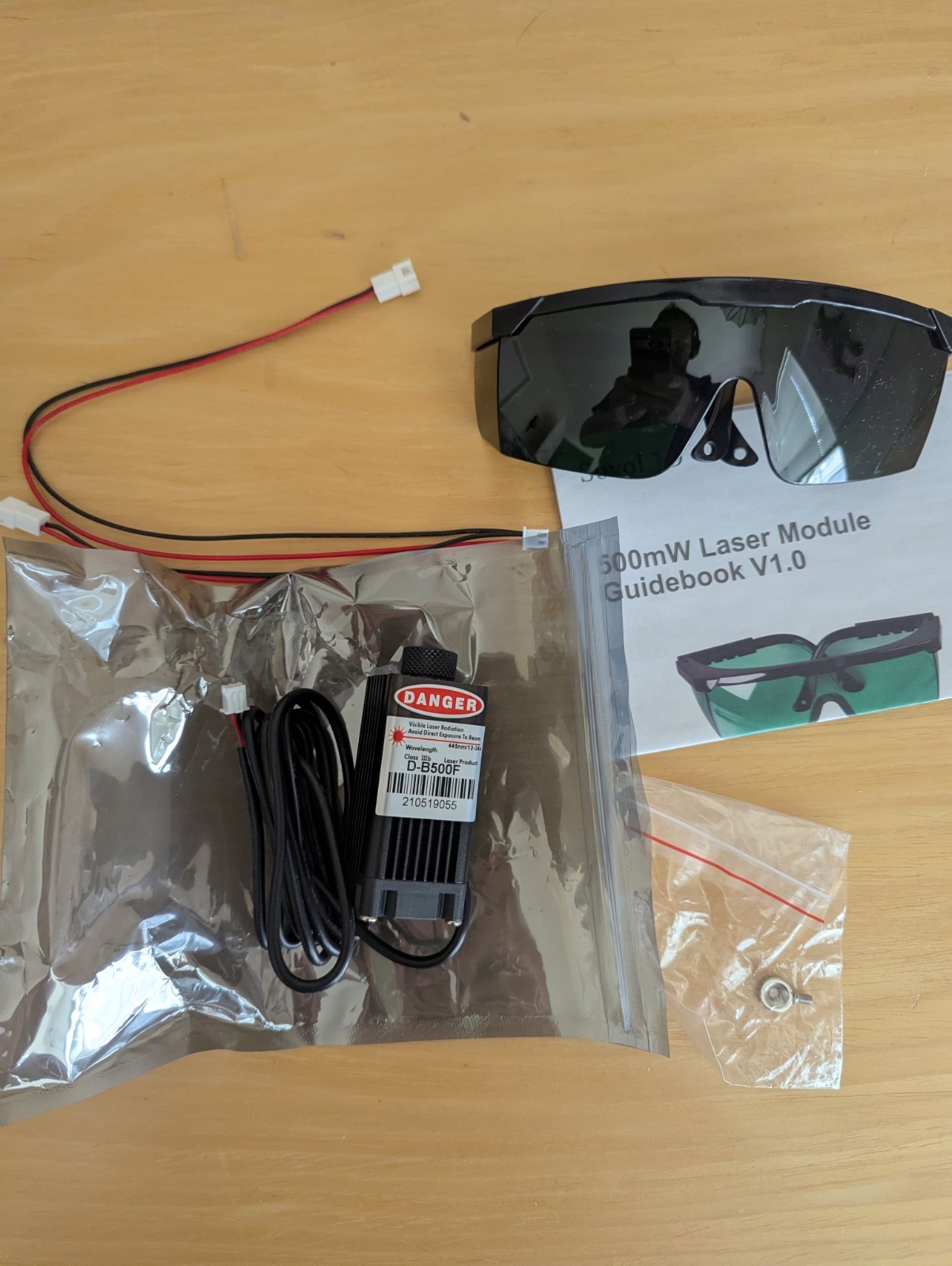 Sovol 500mw Laser Module 445nm 12-24V Class 3B