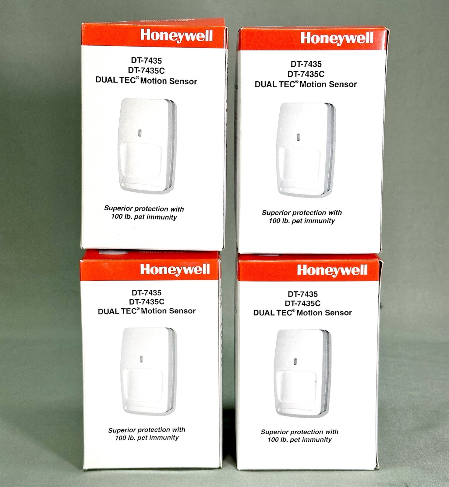 Lot Of 4 Honeywell DT-7435 Dual Tec Motion Sensor New in Box Ademco Qty 4
