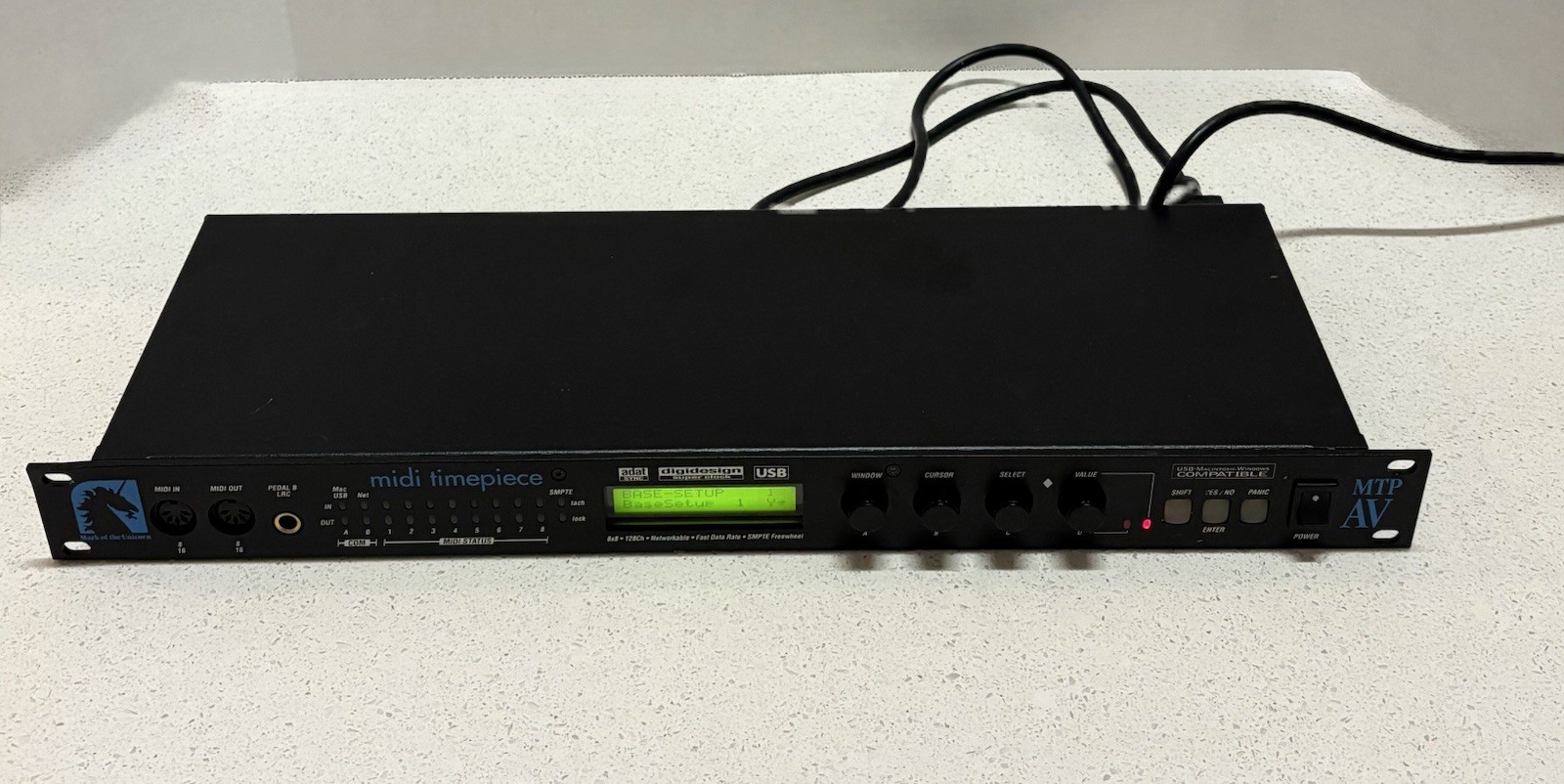 Vintage MOTU MTP AV Midi Timepiece USB Studio Effects Rack USA Mark Of Unicorn