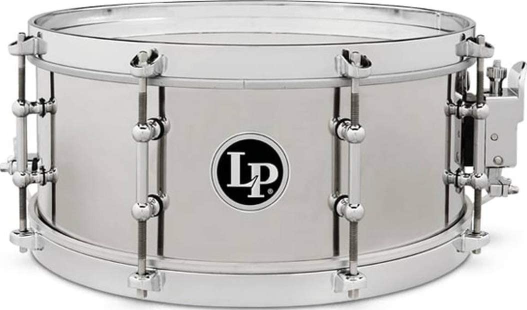 Latin Percussion Stainless Steel Salsa Snare Drum  - 5.5"x13"