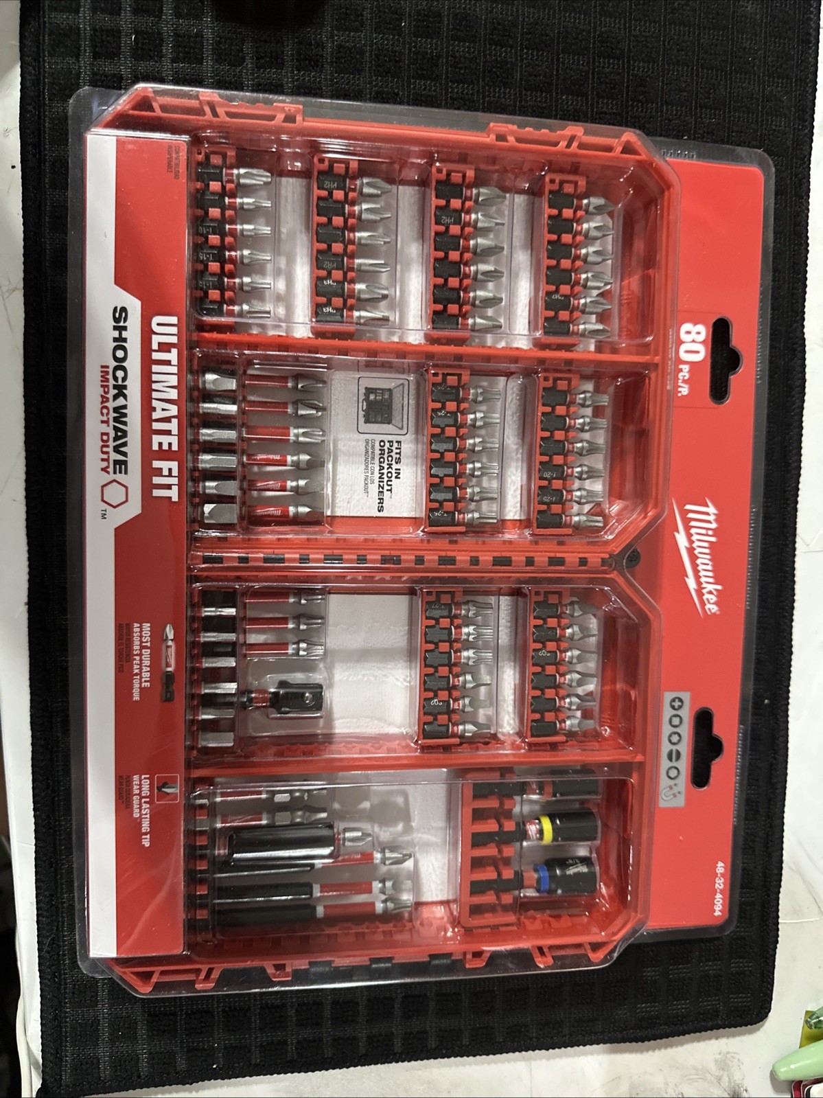 Milwaukee Tool Bundle 12volt Impact With New Battery And 80pc Impact Bit Set