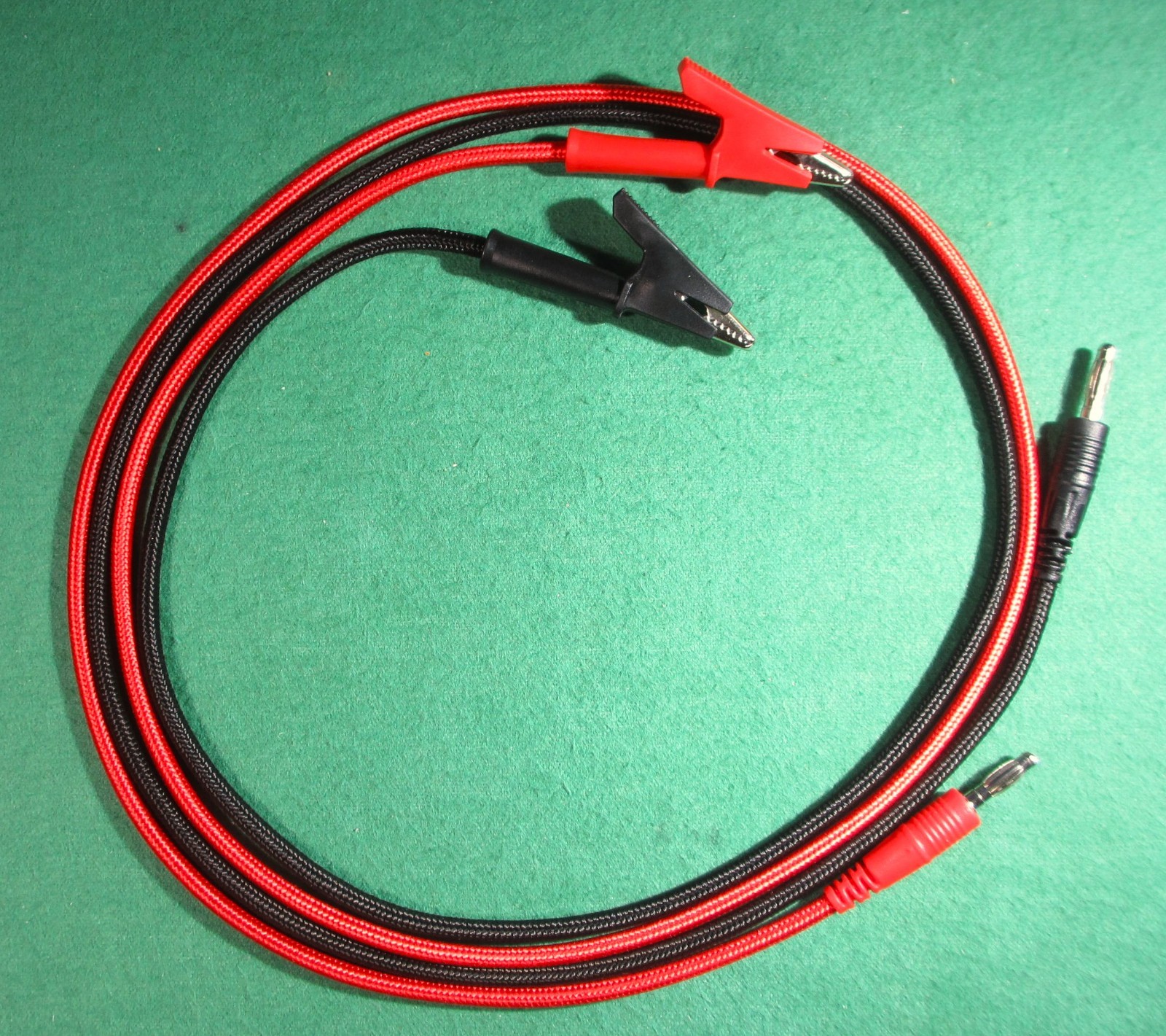 Simpson 260 40" quality Test Leads, 4mm Banana Plug & 1/2" opening  jaw A-clips