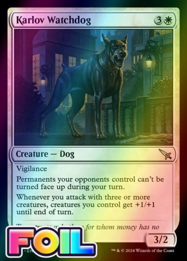 x1 Karlov Watchdog MKM MTG 20 FOIL UNCOMMON M/NM 1x