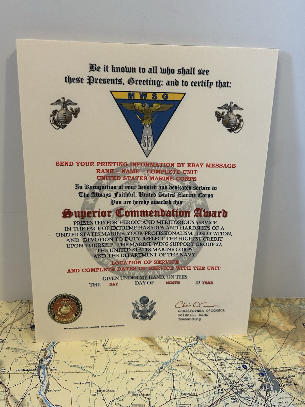 U.S.M.C. / MARINE WING SUPPORT GROUP 37 - SUPERIOR COMMENDATION AWARD