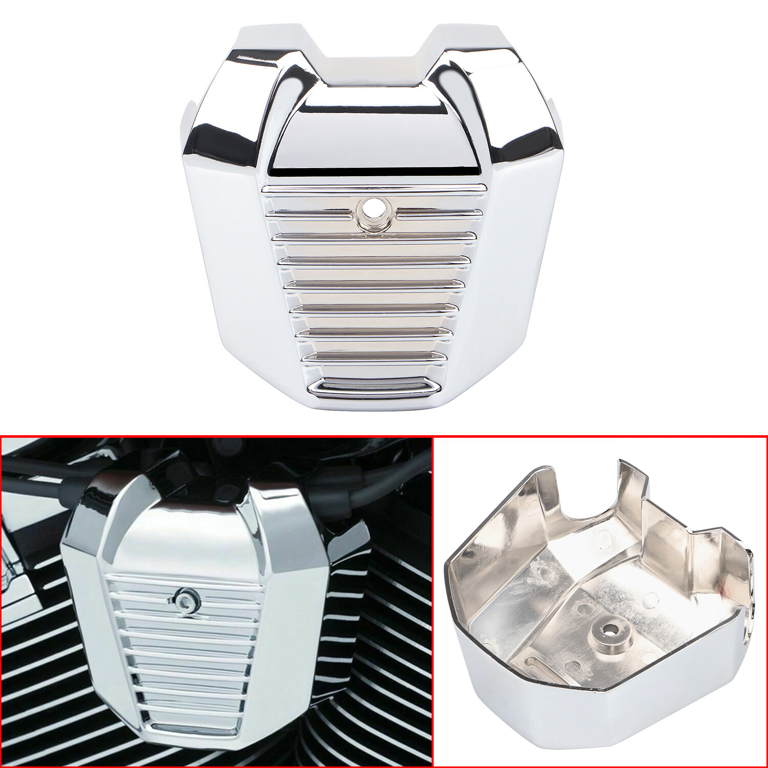 Chrome Precision Coil Cover For Harley Softail FLSL Heritage Classic Fat Bob Boy