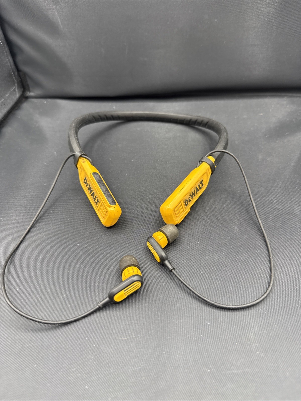 Dewalt Heavy Duty Bluetooth Neckband Headphones, Wireless around the Neck Earbud