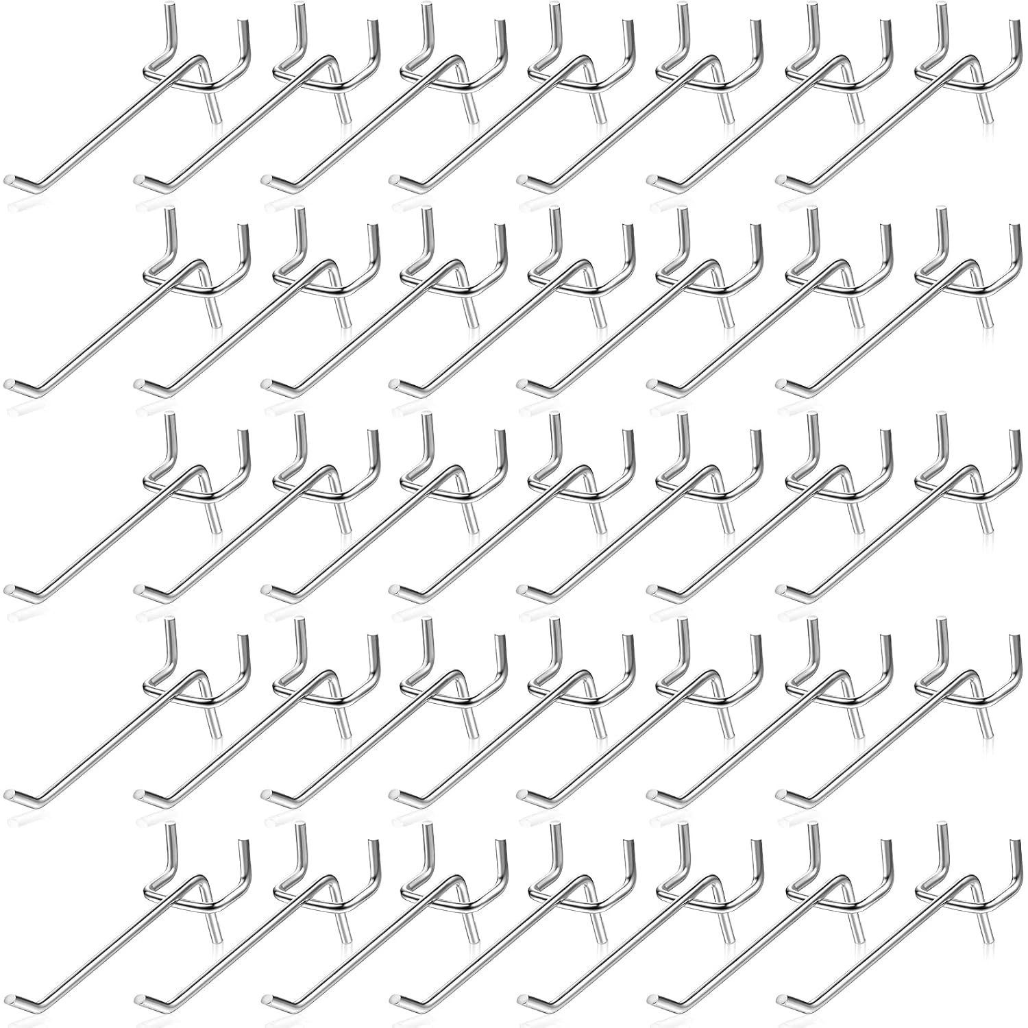 150 Pack Pegboard Hooks 3 Inch Metal Display Hooks Suitable 1/8 Pegboard