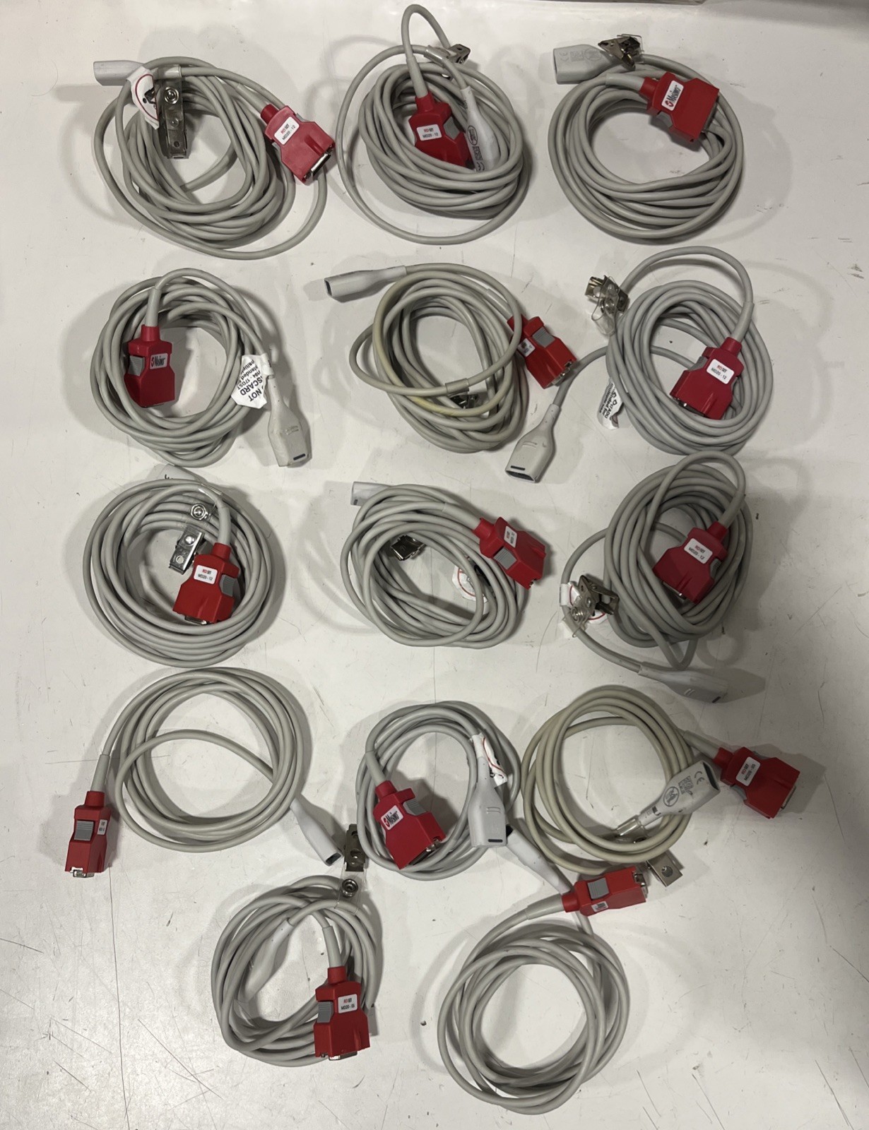 Lot of 5 Masimo 4103 MD20-05 and 9 4104 MD20-12 Patient Cables