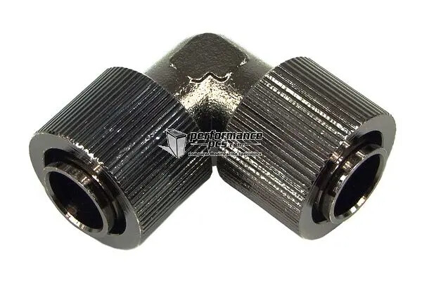 Phobya 16/13mm L Hose Connector - Compact - Black Nickel Plated PH-62209