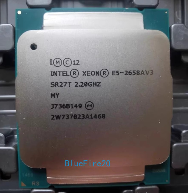 Intel Xeon E5-2658A v3 2.20GHz 12 Core 30MB 9.6GT/s 105W Processor SR27T