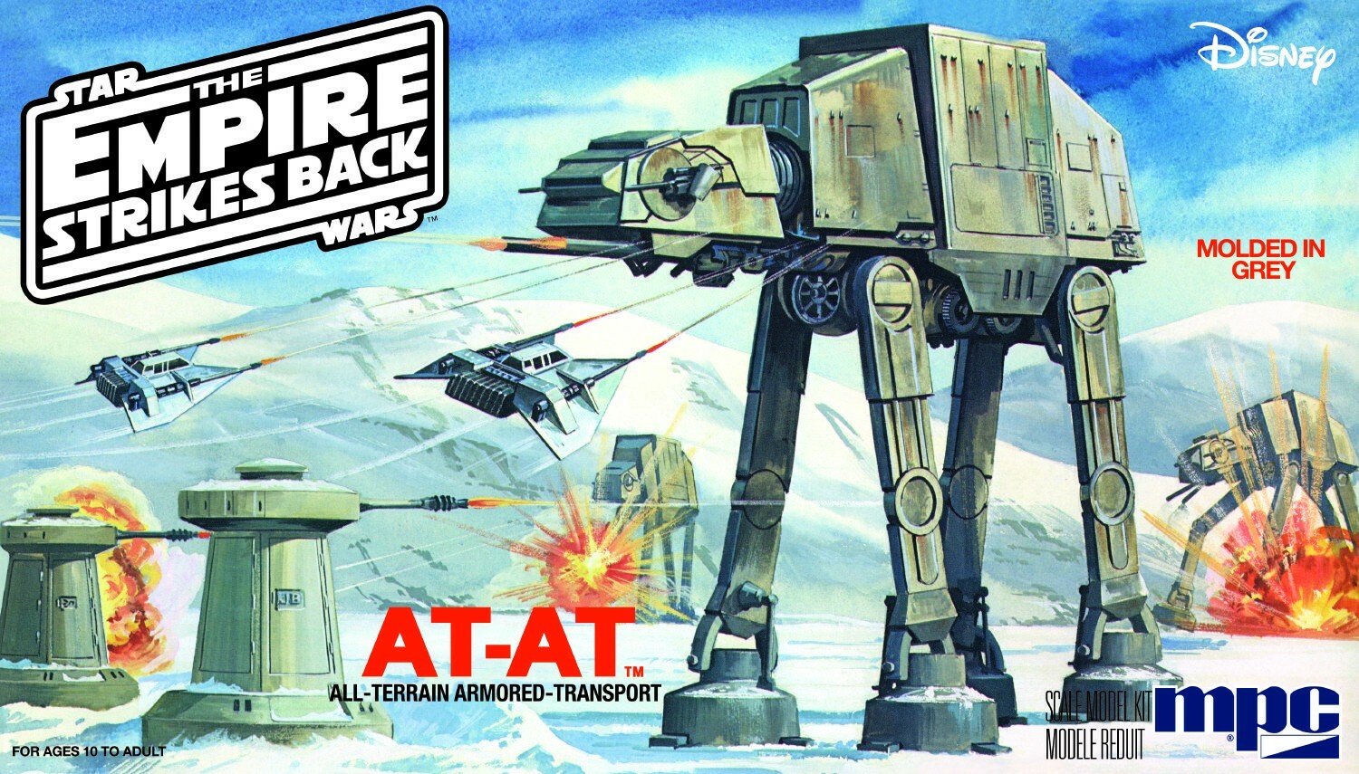 MPC 1/100 Star Wars AT-AT The Empire Strikes Back Plastic Model Kit #950