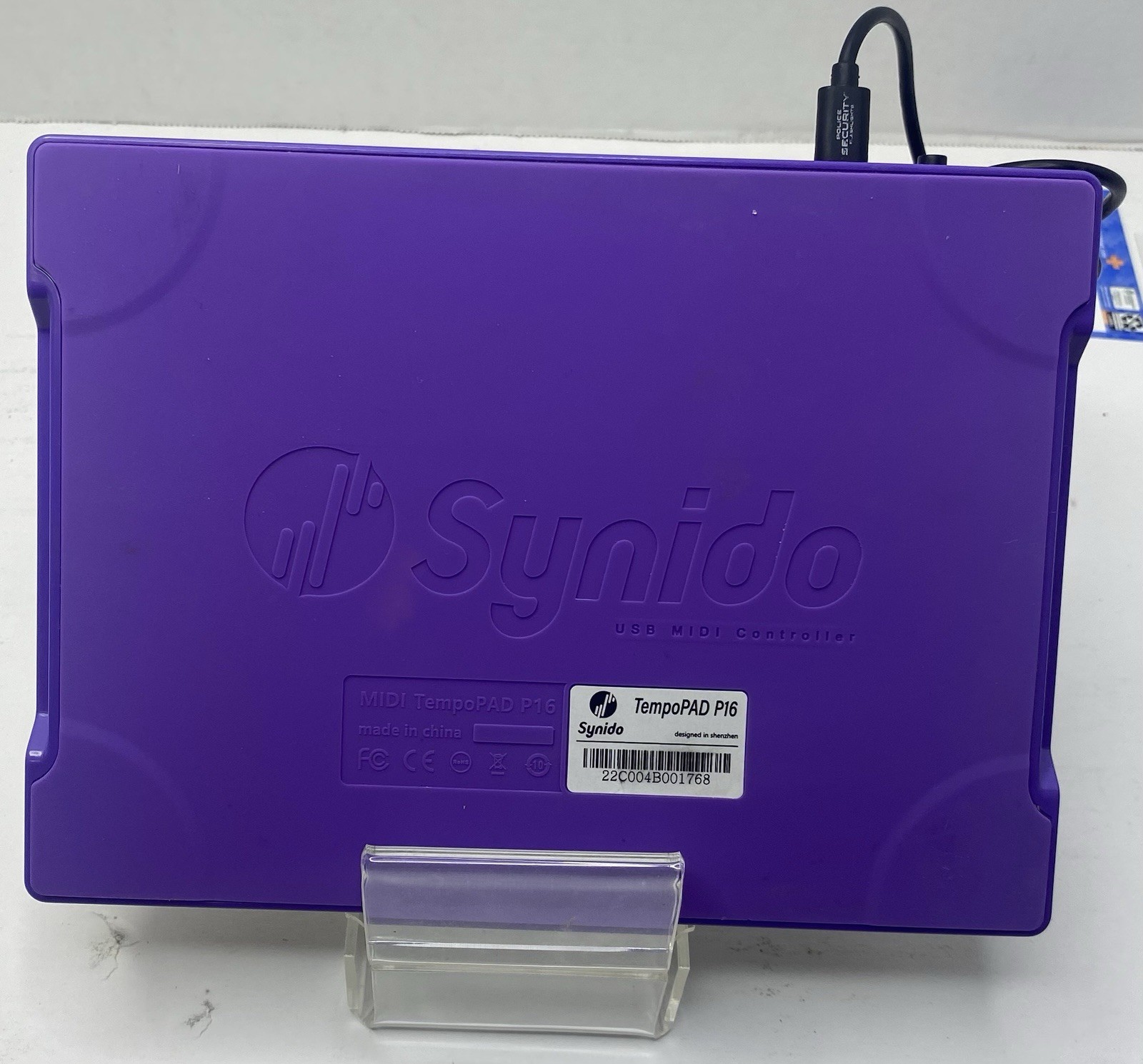 Synido TempoPAD P16 MIDI Controller Drum Pad Beat Maker USB Used