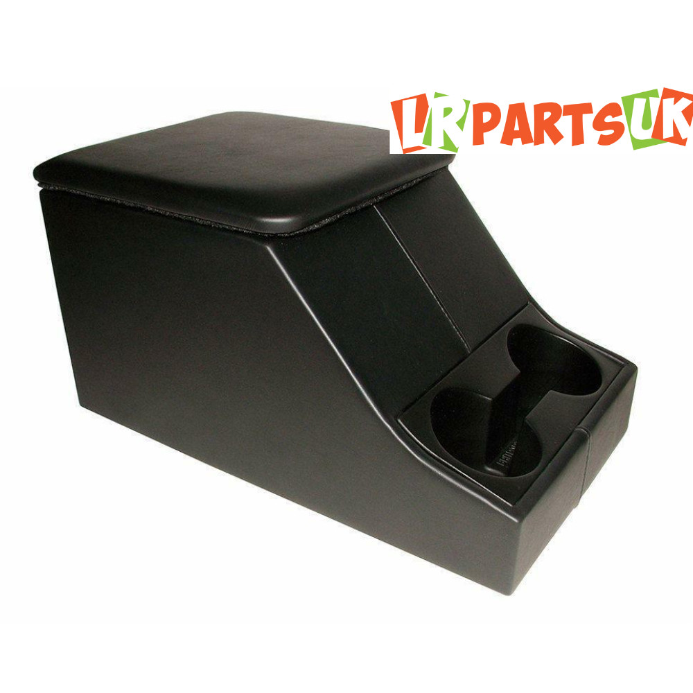 Land Rover Defender Center Cubby Storage Box  Black XS Style & Cup Holder DA2035