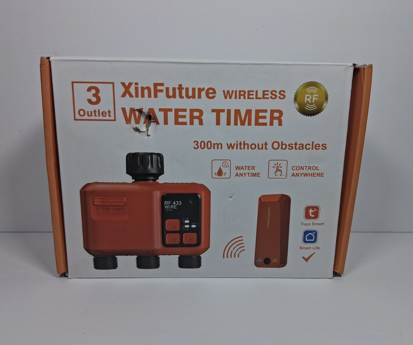 XinFuture Wireless RF Water Timer w/ Sub-GHz Gateway, 3 Outlet, App Control