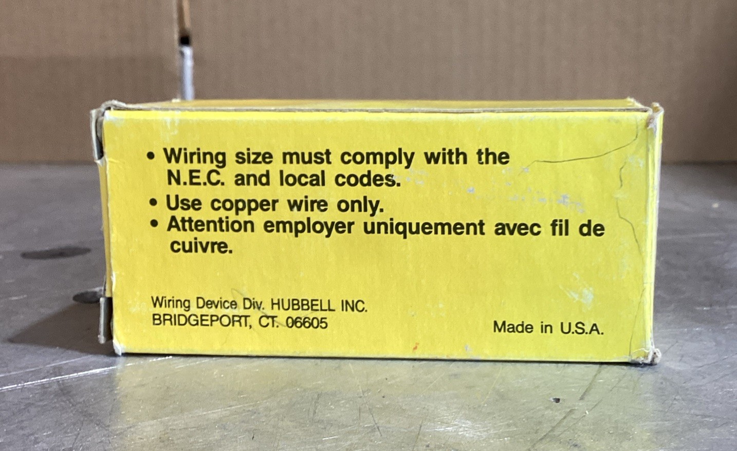 Hubbell 1556 Switch Brown Momentary AC Switch Three Position