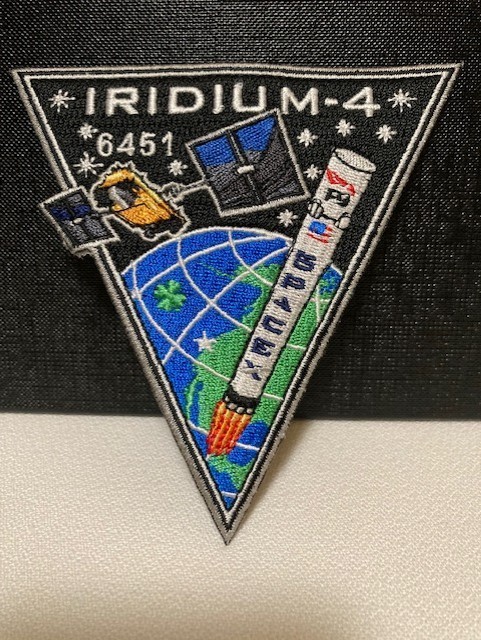 IRIDIUM-4  Falcon 9  SPACE X Mission Patch