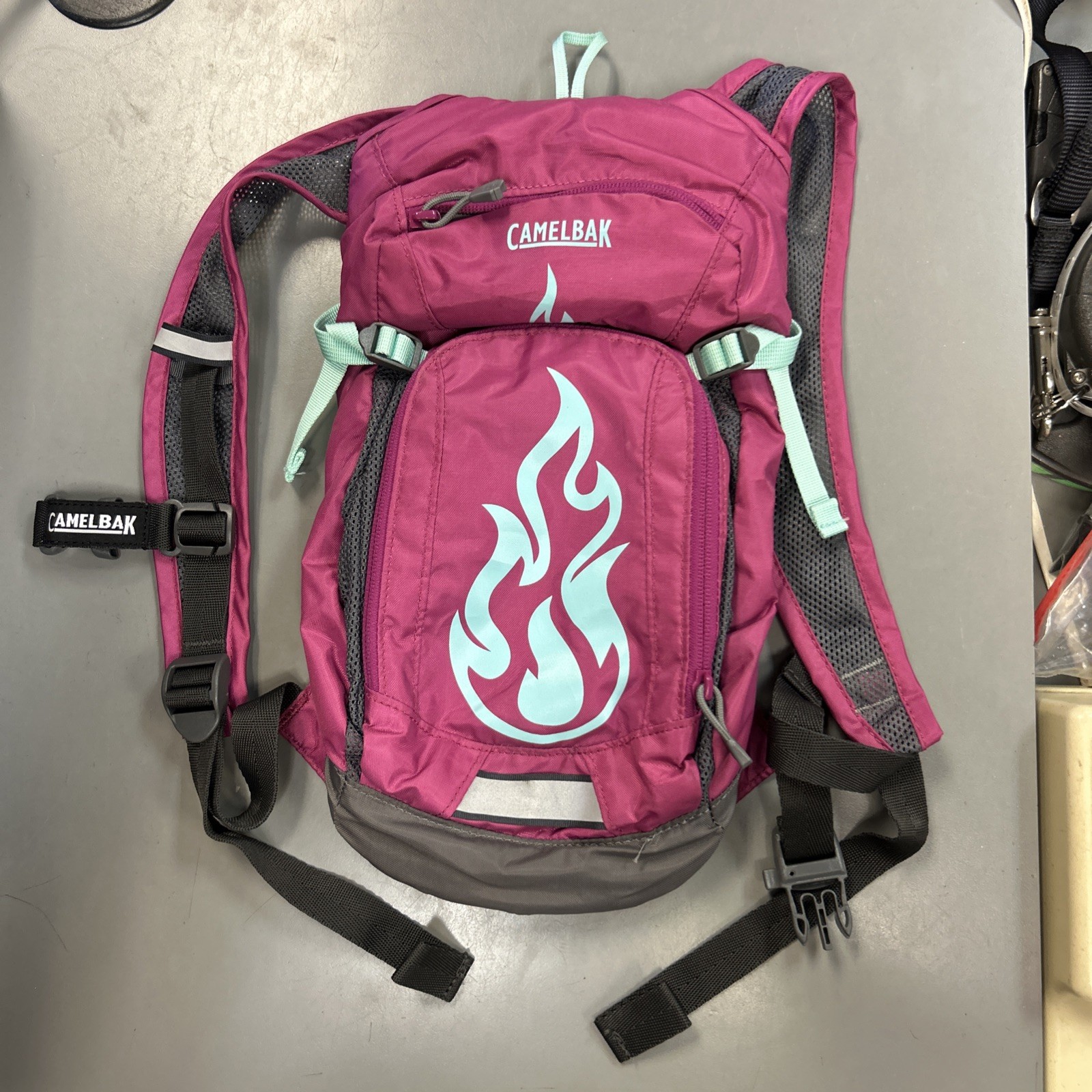 Camelbak Hydration Backpack Mini M.U.L.E. Kids Pack, No Water Bladder, Pink