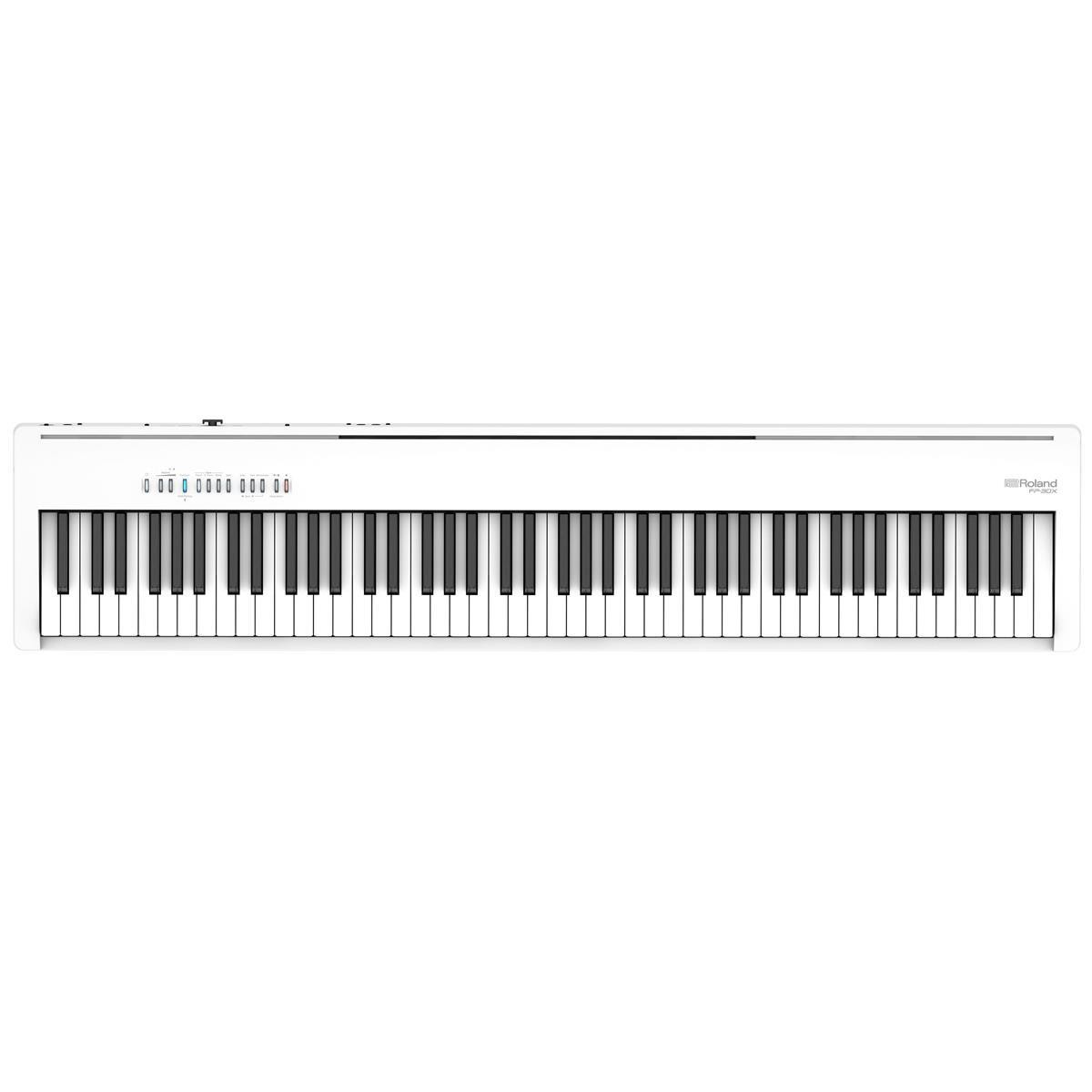 Roland FP-30X 88 Keys SuperNATURAL Portable Digital Piano, White #FP-30X-WH