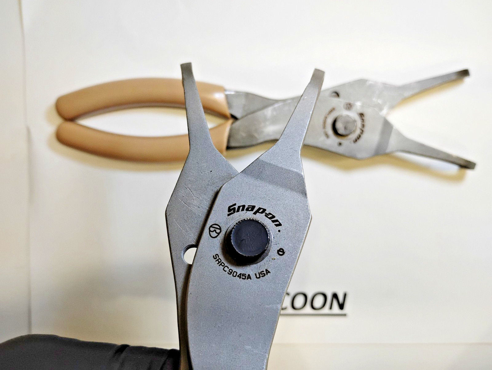 Snap-On Tools USA NEW 2pc Custom Snap Ring Plier Set SRPC9045ACT SRPC9090ACT