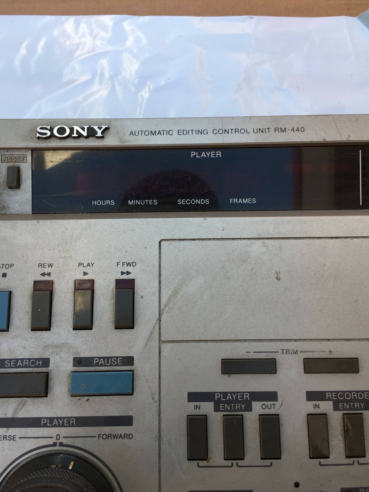 SONY Model RM-440 - Professional Video Automatic Editing Control Unit