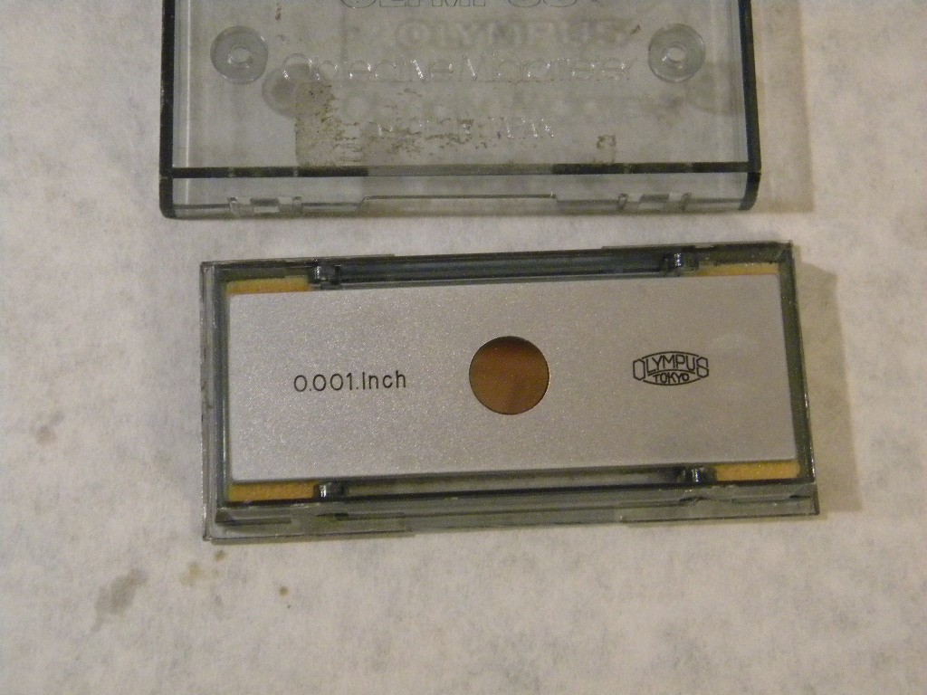 Olympus Stage Micrometer with Case