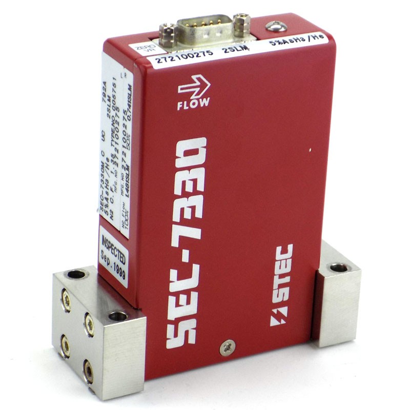 Stec SEC-7330M Mass Flow Controller MFC w/ option 792A, 2 SLM, 5%AsH3/He Gas