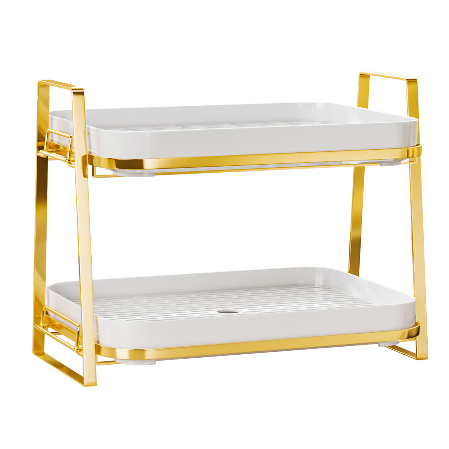 2-Tier Cup Drying Rack, Countertop Storage Organizer For Mugs & Kitchen